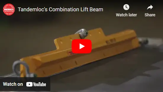 A screenshot of Combination Lift Beam YouTube Video